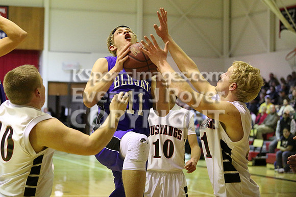 St. Johns Beloit-Tipton Blujays vs. Sylvan-Lucas Mustangs Boys Basketball