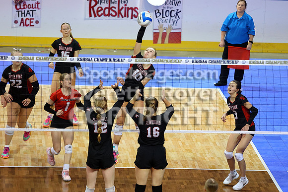 Little River vs Flinthills at the 1AD1 State Volleyball Tournament