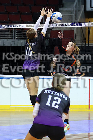 Valley Heights vs Inman 2A State Volleyball Tournament