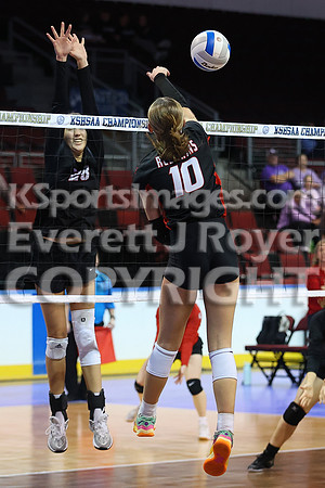 Little River vs Flinthills at the 1AD1 State Volleyball Tournament